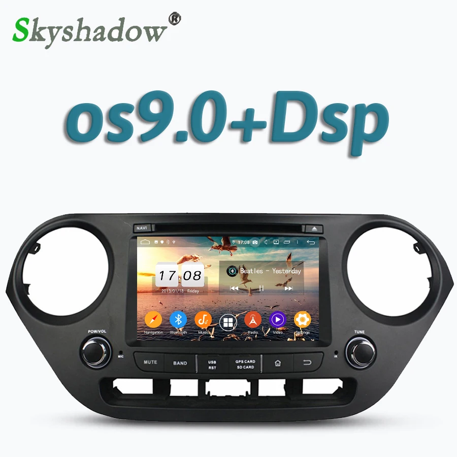 Автомобильный dvd плеер TDA7851 DSP IPS Android 10 8 Core 4 Гб RAM для Hyundai I10 2014 2017 GPS Google Map RDS радио