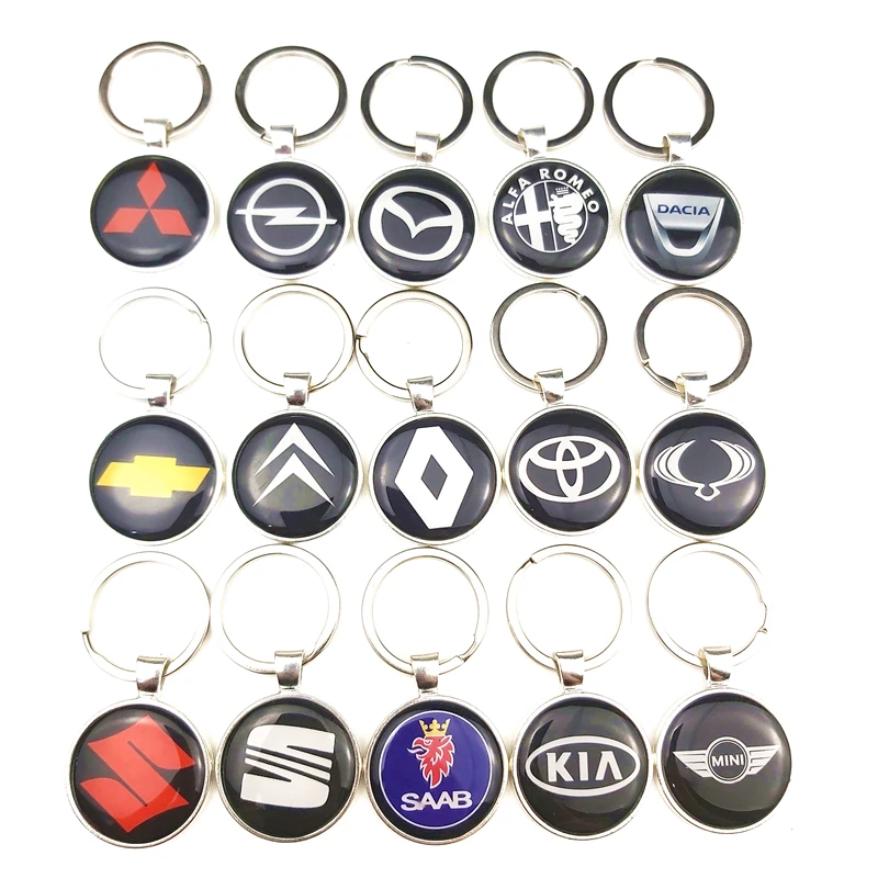 

3D Metal keyring Car Keychain Key Chain Auto Key Rings for Gift Automotive Keyfob Pendant Internal Accessories Car Styling
