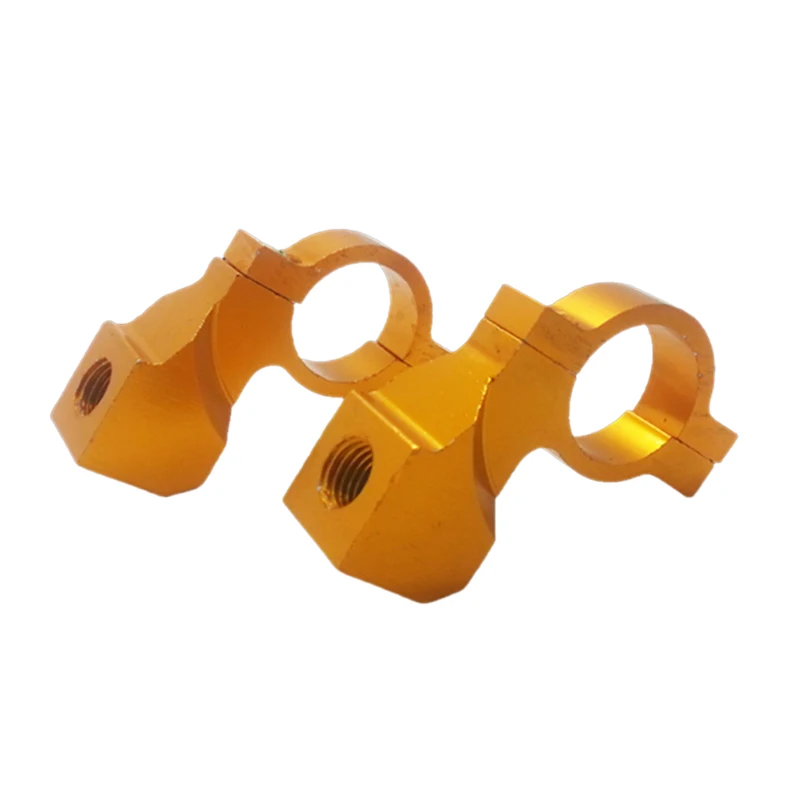 

2pcs Universal Handlebar Motorcycle Bike ATV rear View Mirror Bracket Mount Adapter Holder Clamp Screw CNC Aluminum
