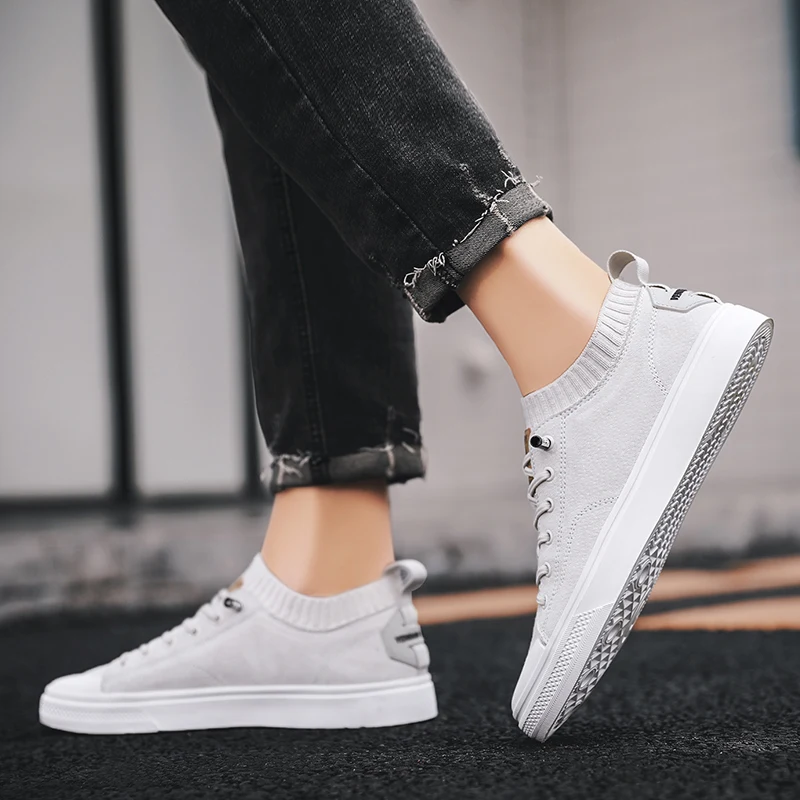 Man Leather Shoes outdoor breathable Fashion Casual Shoes Male Spring Autumn Sneakers Men's Walking Footwear White Shoes men Man Leather Shoes outdoor breathable Fashion Casual Shoes Male Spring Autumn Sneakers Men's Walking Footwear White Shoes men