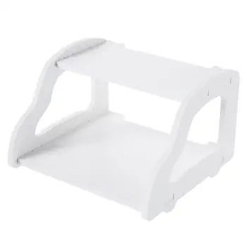 

Router Storage Shelf Television Top Box Stand Wood-Plastic Board Automobile Shape Space Saving Clapboard Office Toiletries