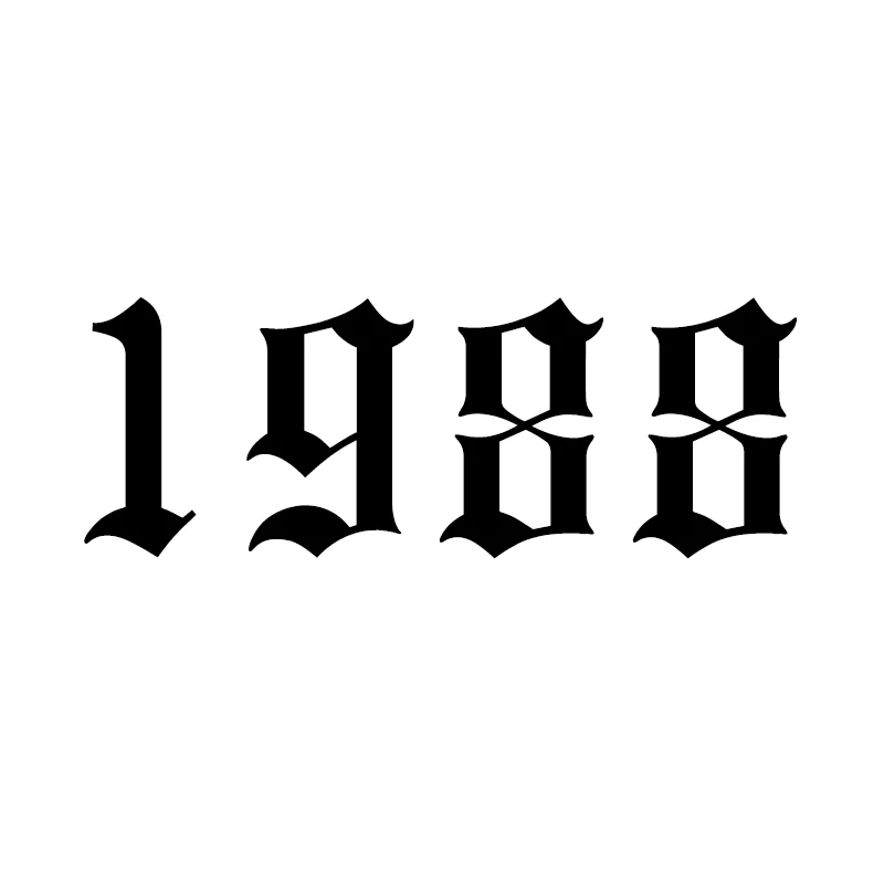 1988 Кольца для мужчин и женщин из нержавеющей стали с номером года на заказ, розовое золото, серебро, открытое мужское женское кольцо, модное обручальное свадебное ювелирное изделие - Цвет основного камня: 1988