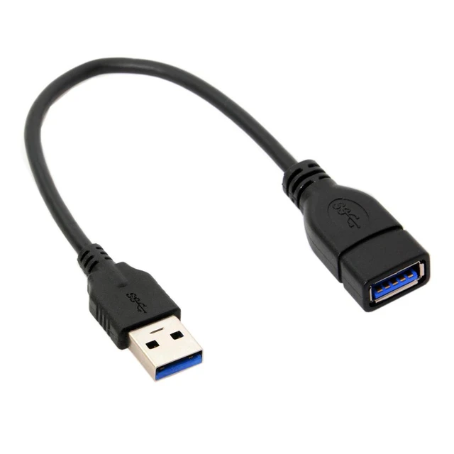 USB 3.0 Kabel 1,0m, USB B Stecker auf USB A Stecker, schwarz