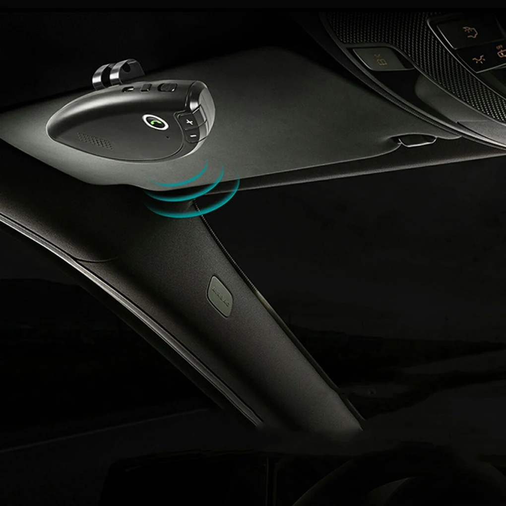 Автомобильный Bluetooth приемник солнцезащитный козырек Кондиционер Выход Hands-free усилитель вызова одна кнопка ответа mp3-плеер