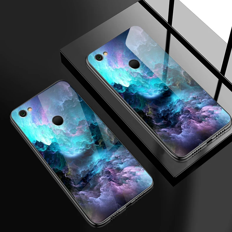 Чехол из закаленного стекла для Xiaomi 5X6X8 9 SE A1 A2 Lite TPU Capa для Redmi Note 4x 5A 6 7 Pro Prime роскошный противоударный жесткий чехол - Цвет: H109