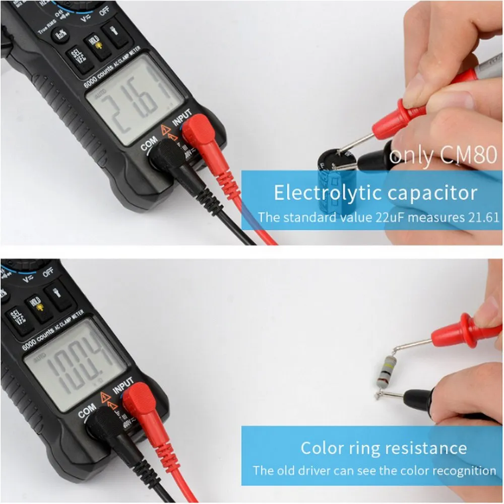 MESTEK Cm80 цифровой клещи мультиметр токовый зажим клещи Ac/dc Вольт B1m5