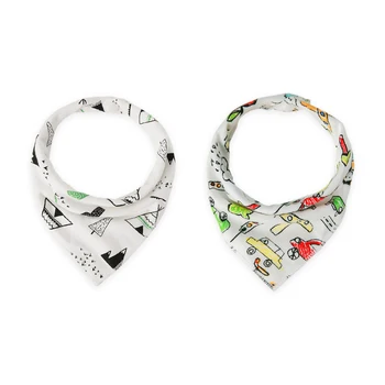

Cotton Bandana Bibs Baby Babador Feeding Smock Infant Burp Cloths Cartoon Saliva Towel Baby Eating Accessory Soft Baby Stuff