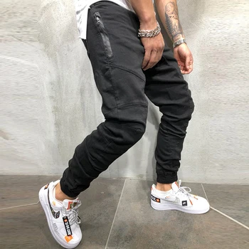 

Pencil Pants Joggers Sweatpants Mens Hip Hop Solid Slim Trousers Autumn Winter Male Casual Fashion Streetwear Cotton Trackpants