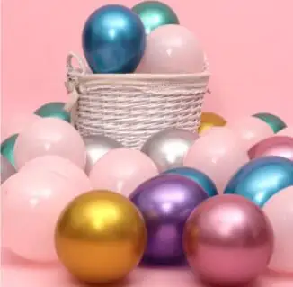 12 шт./лот розовый латексный шар хром серебро хром металлик для свадебной вечеринки тема вечерние воздушные гелиевые декоративные воздушные шары - Цвет: 13