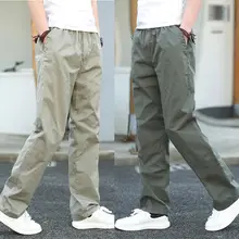 Осень/Зима хлопок толстые прямые трубы большого размера свободные комбинезоны мужские уличные повседневные брюки Брюки с карманами