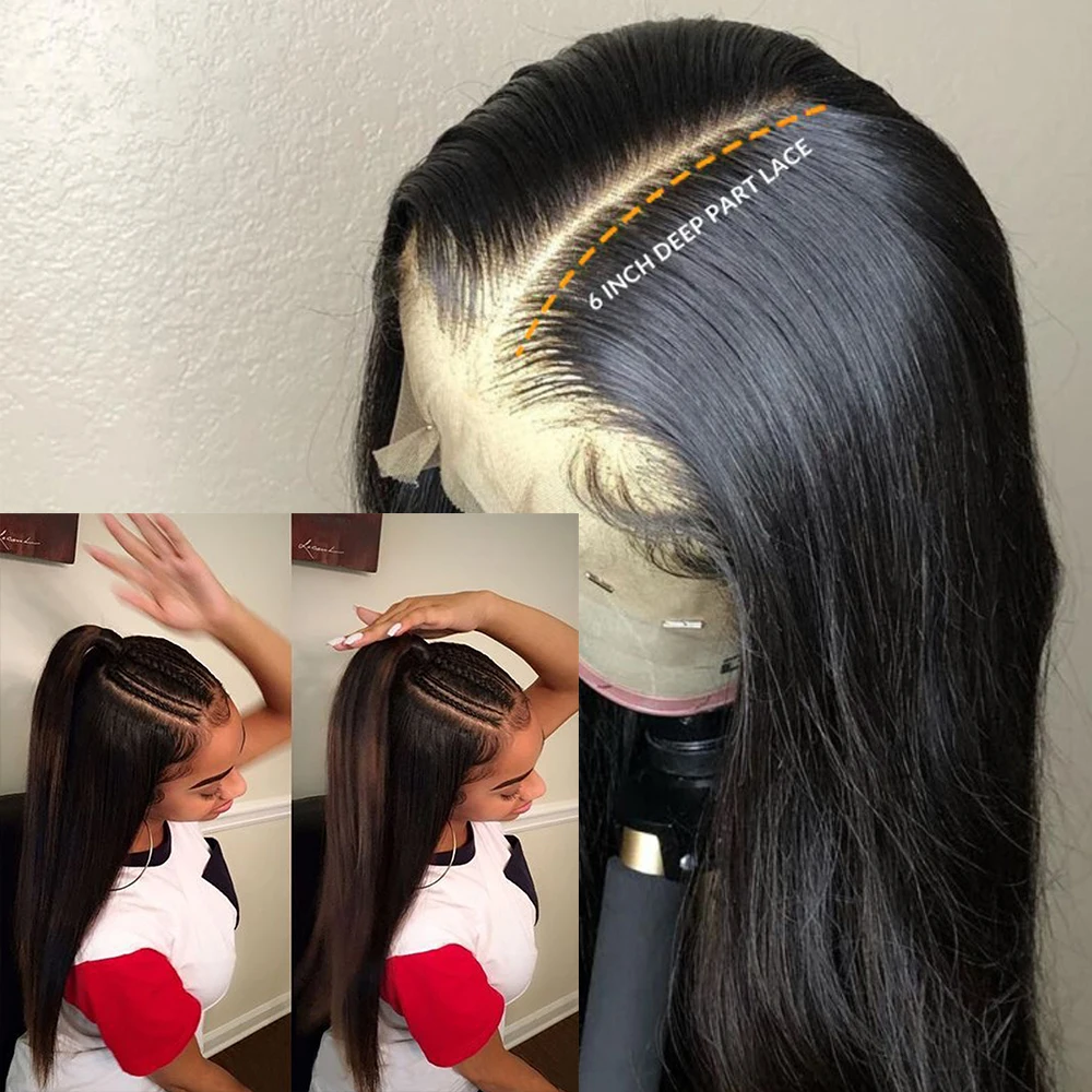 straight 13x6 lace front human hair wigs