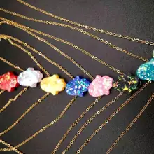 10pcs lot New Styles stainless steel Hand of Fatima Necklace&Pendant For Women Choker Necklace Charm Women Collier Femme Jewelry