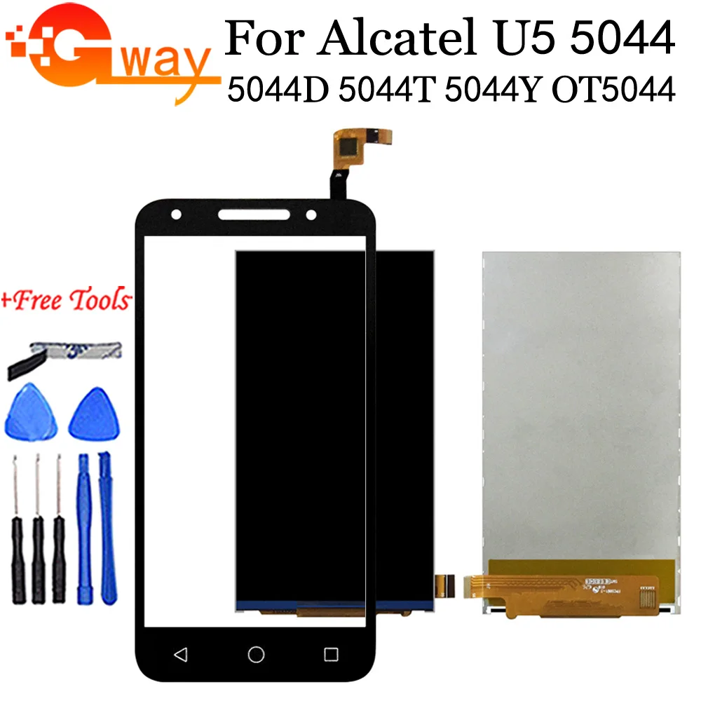 5 0 &quotдля Alcatel One Touch U5 OT5044 5044 5044D 5044I 5044T 5044Y ЖК дисплей сенсорный экран панель Замена