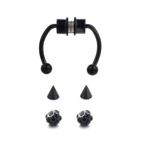 Ways To Wear Fake Nose Ring Hoop Non Piercing Septum Rings Goth Magnet Nose Punk Fake Body Jewelry Unusual Costume Jewelry