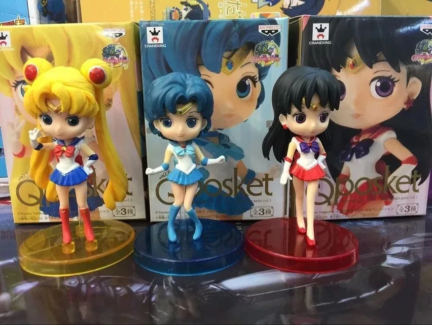 

3pcs/set 8cm Sailor Moon Tsukino Usagi Jupiter Saturn Action Figure PVC Collection Model Toys for Children Christmas Gift