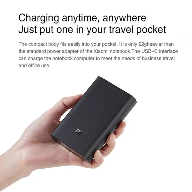 XIAOMI Power Bank 10000mAh 50W Super Fast Charge USB-C Two-Way Quick Can Charge Laptops And Bluetooth Headsets External Battery 2