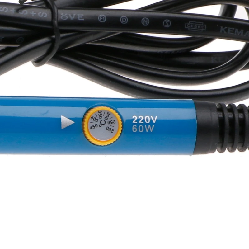 220V 60W Adjustable Temperature Soldering Iron Welding Gun Heating Pencil EU 94PC