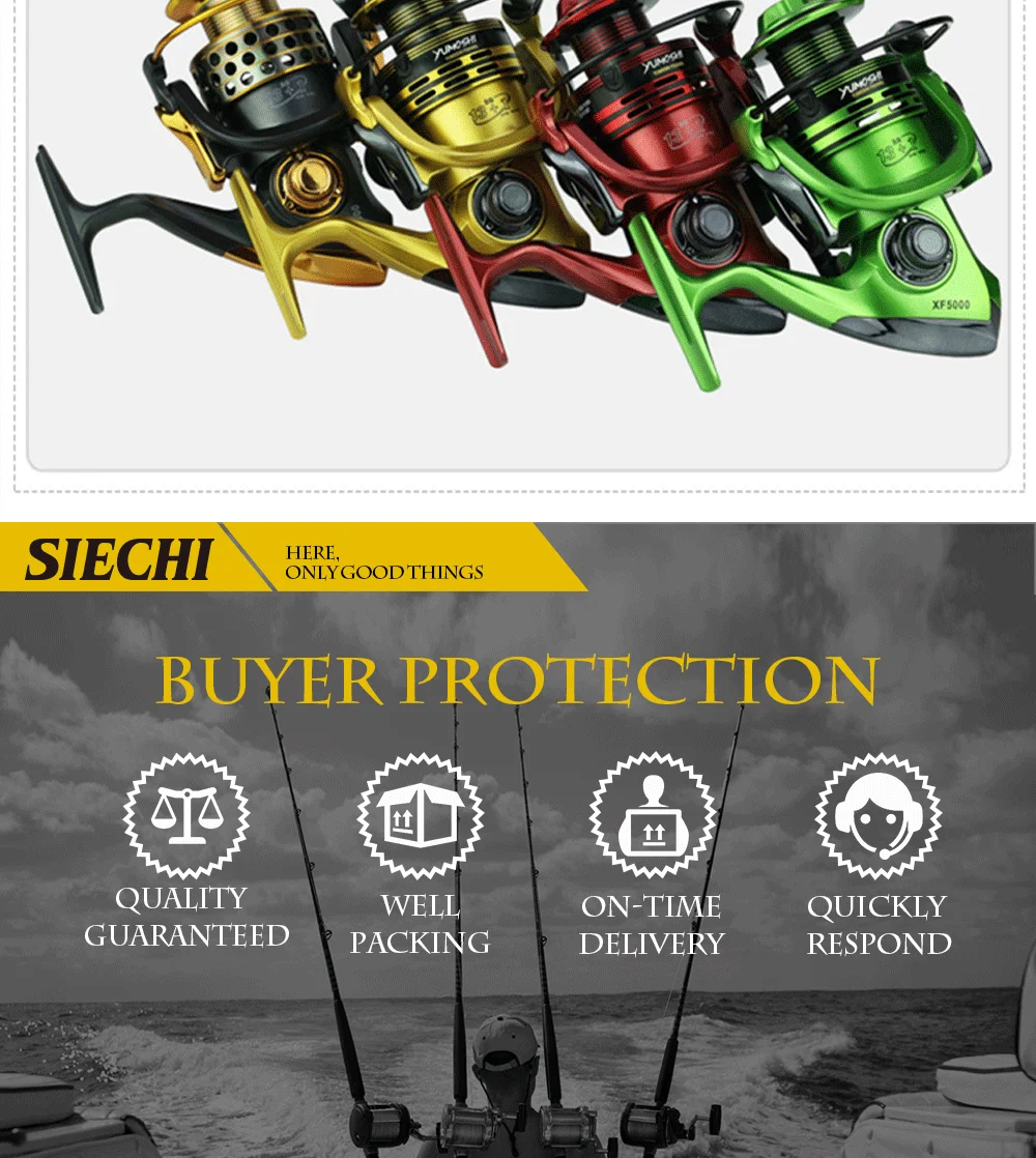 Fishing Reels 13+1BB 5.5:1 Metal spool fish feeder baitcasting spinning reels mlinete carretilha Sea Rock lure type fishing XF