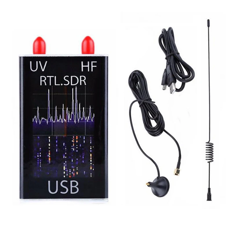 UV HF RTL-SDR USB Tuner Receiver/ R820T+8232 Ham Radio 100KHz-1.7GHz Full Band 