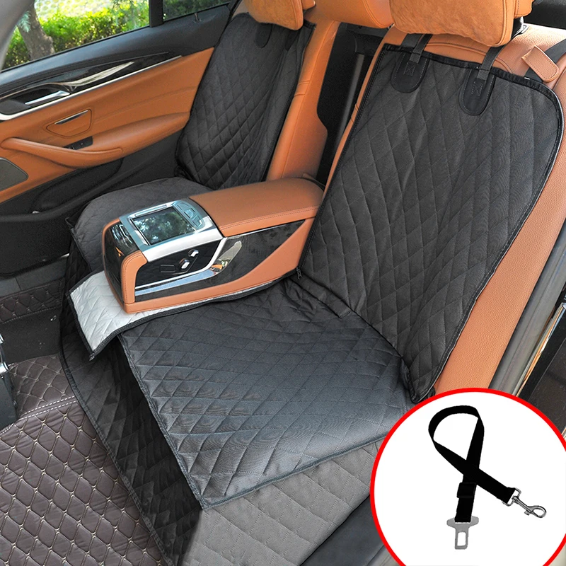 

Dog Car Seat Cover Waterproof Car Rear Back Mat Dog Carrier For Pet Travel Cat Dogs Cushion Protector With Middle Seat Armrest