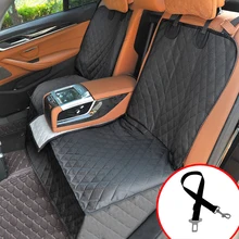 כלב רכב מושב כיסוי עמיד למים רכב אחורי חזרה מחצלת כלב מנשא לחיות מחמד נסיעות חתול כלבים כרית מגן עם התיכון מושב משענת יד(China)