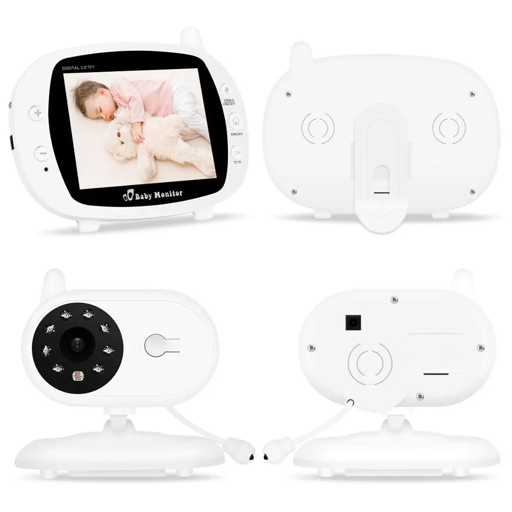 Babyphone Baby Camera Wireless 3.5Inch LCD Screen Audio Video Baby Monitor Radio Nanny Music Interc