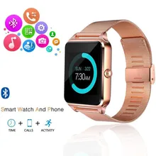 Z60 relógio inteligente gt08 plus pulseira de metal apoio câmera sim tf cartão bluetooth compatível android pk y1 s8 x7d dz09 v8 relógio 1yw(China)