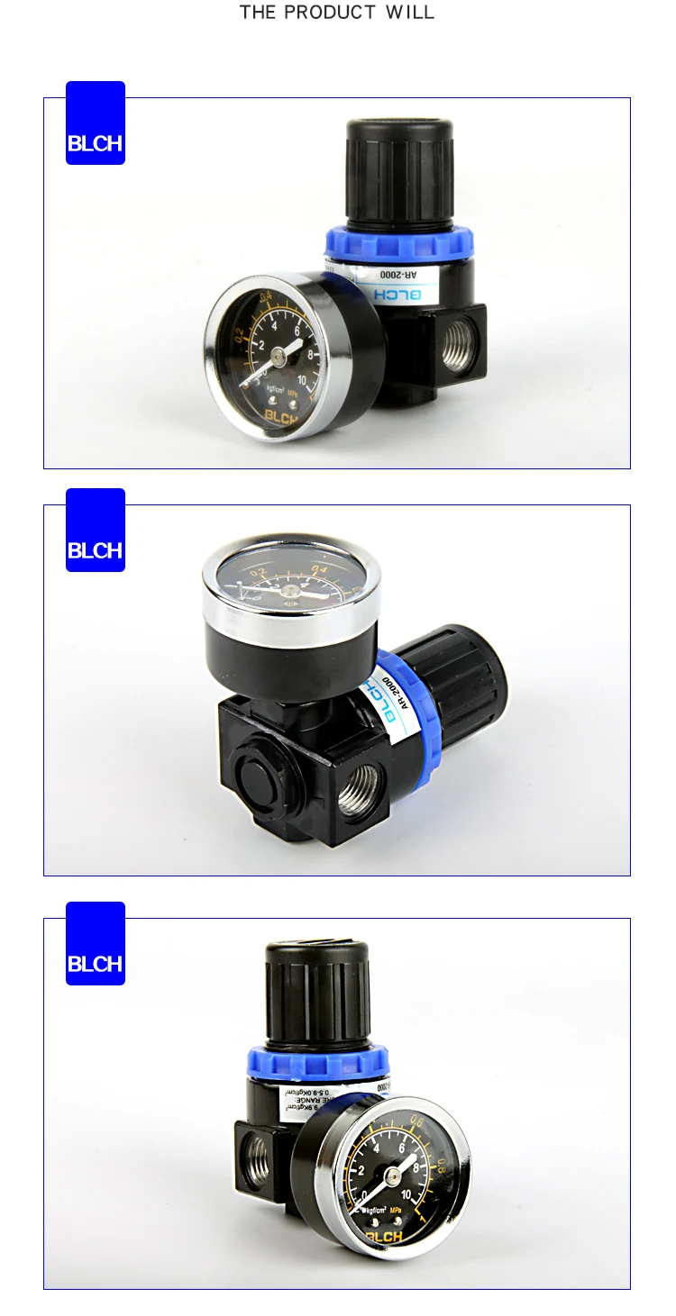 BLCH AR2000 воздушный компрессор сброс давления воздушный регулятор клапан G1/4 ''установки для очистки воздуха мини регулятор давления
