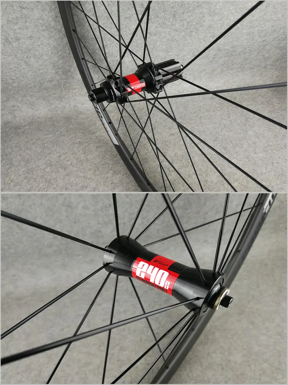 Белый полый логотип Colnago велосипед Колесная 3 к матовая трубчатая 38 мм Углеродные шоссейные колеса с 23 мм ширина Powerway R13 ступицы - Цвет: With DT 240 hub