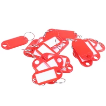 20 шт. Ключ ID Этикетки разделенное кольцо брелок красный