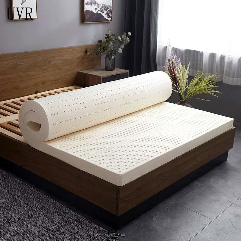 UVR-Tatami colchón de látex Natural 100%, individual, doble, para  dormitorio, Hotel, masaje, cama para dormir, cubierta de cama familiar con  protector interior blanco - AliExpress