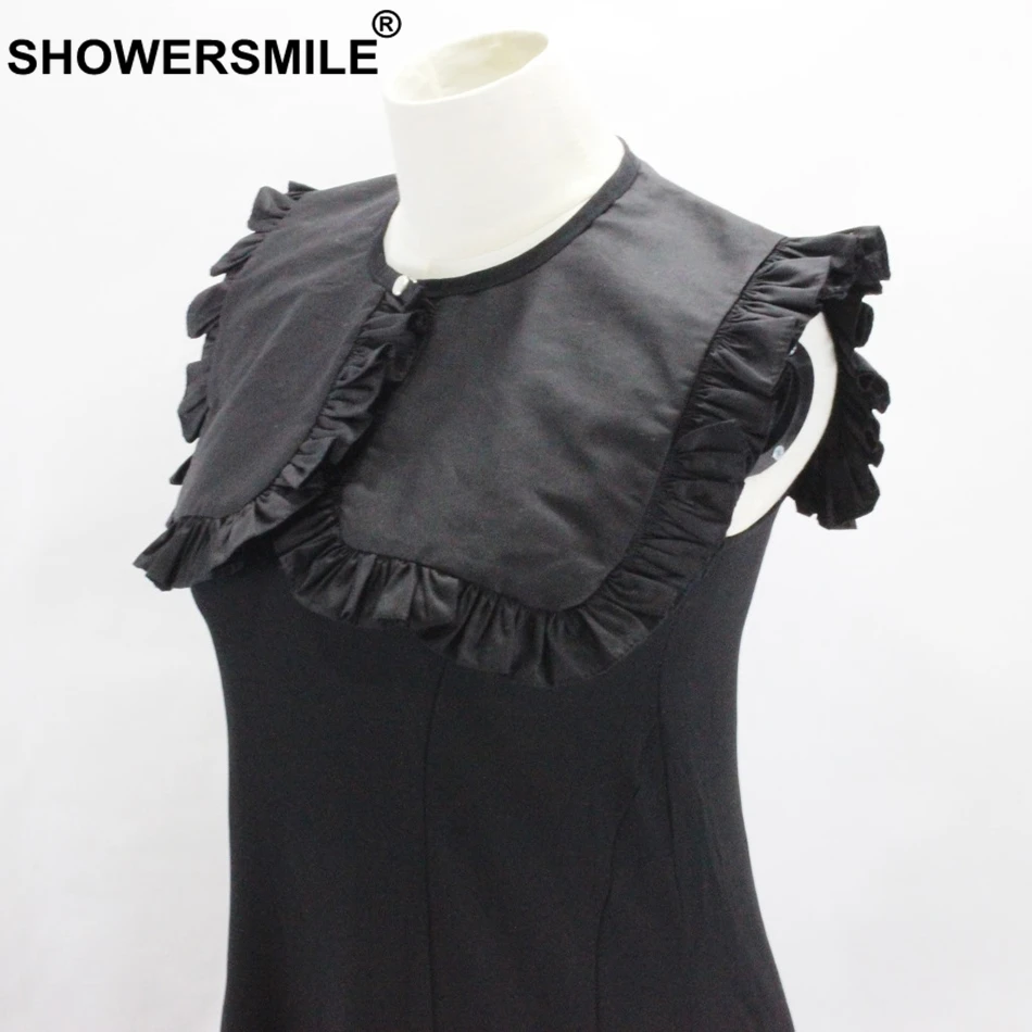 SHOWERSMILE большой квадратный воротник съемный Женский Искусственный Воротник