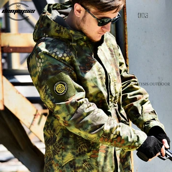 

Camouflage Softshell Jackets Tactical Military Men Winter Climbing Jacket Waterproof Wearproof Camping Hiking Hunting Coats