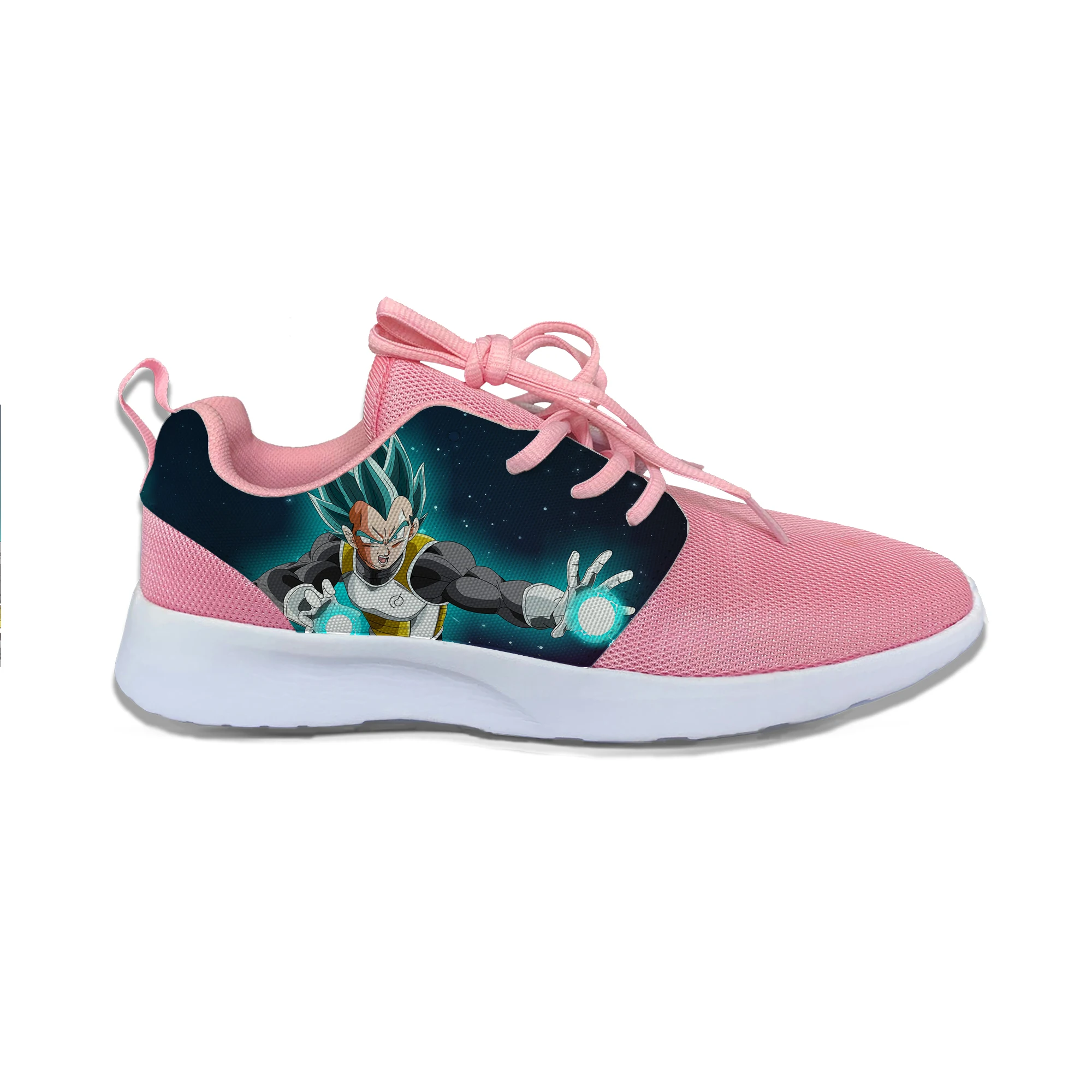 Аниме Dragon Ball Z Super Saiyan Vegeta Goku; популярные крутые спортивные кроссовки; повседневные дышащие кроссовки с 3D принтом для мальчиков и девочек