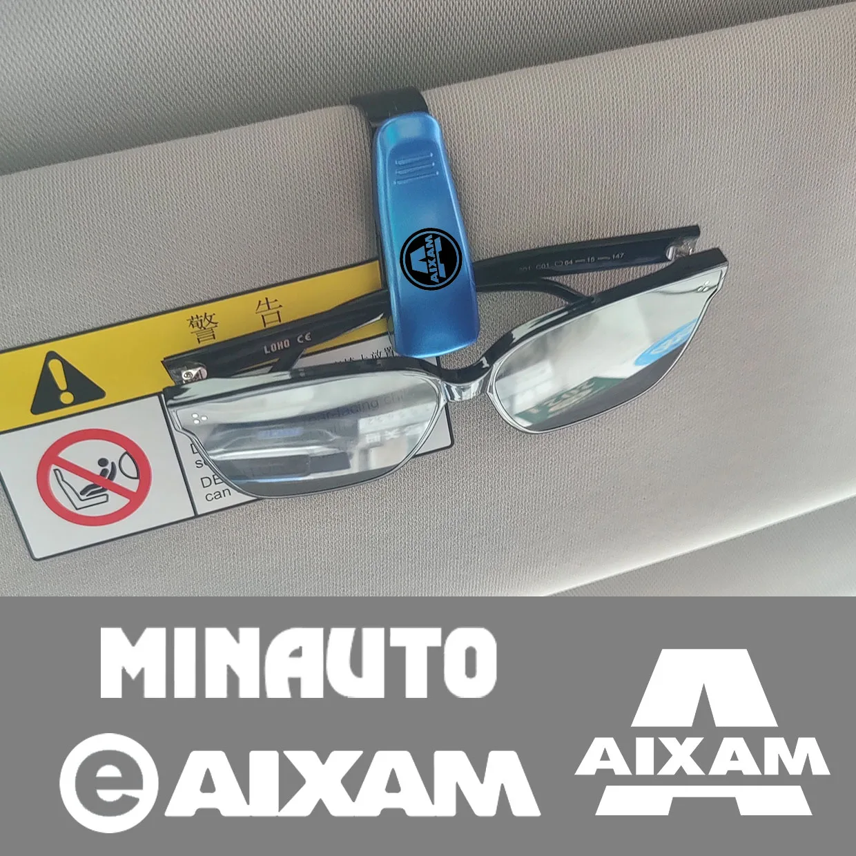 Custodia Per Occhiali Per Auto Occhiali Da Sole Per Auto Clip Card Porta Biglietti Per Aixam E-Aixam Minauto Sansation Mega Accessori Auto Adesivi