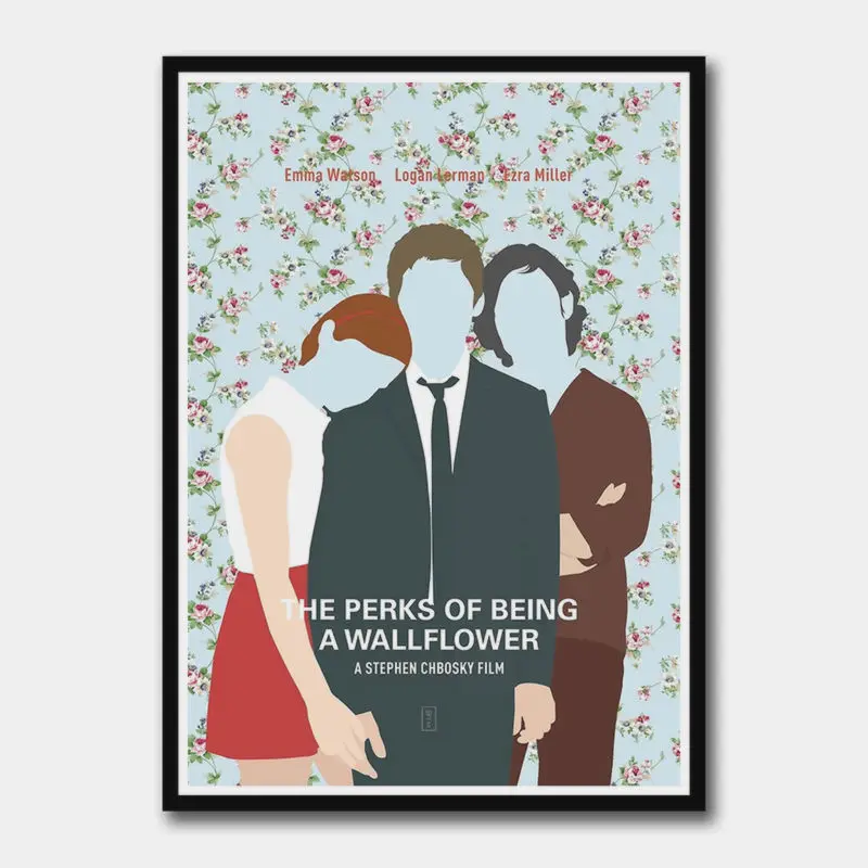 The Perks of Being a Wallflow classic film White Coated Paper Poster Cafe bar decorative painting Frameless