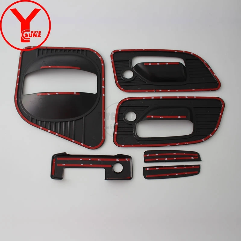 YCSUNZ ABS black протектор дверной ручки cover parts аксессуары для стайлинга автомобиля nissan