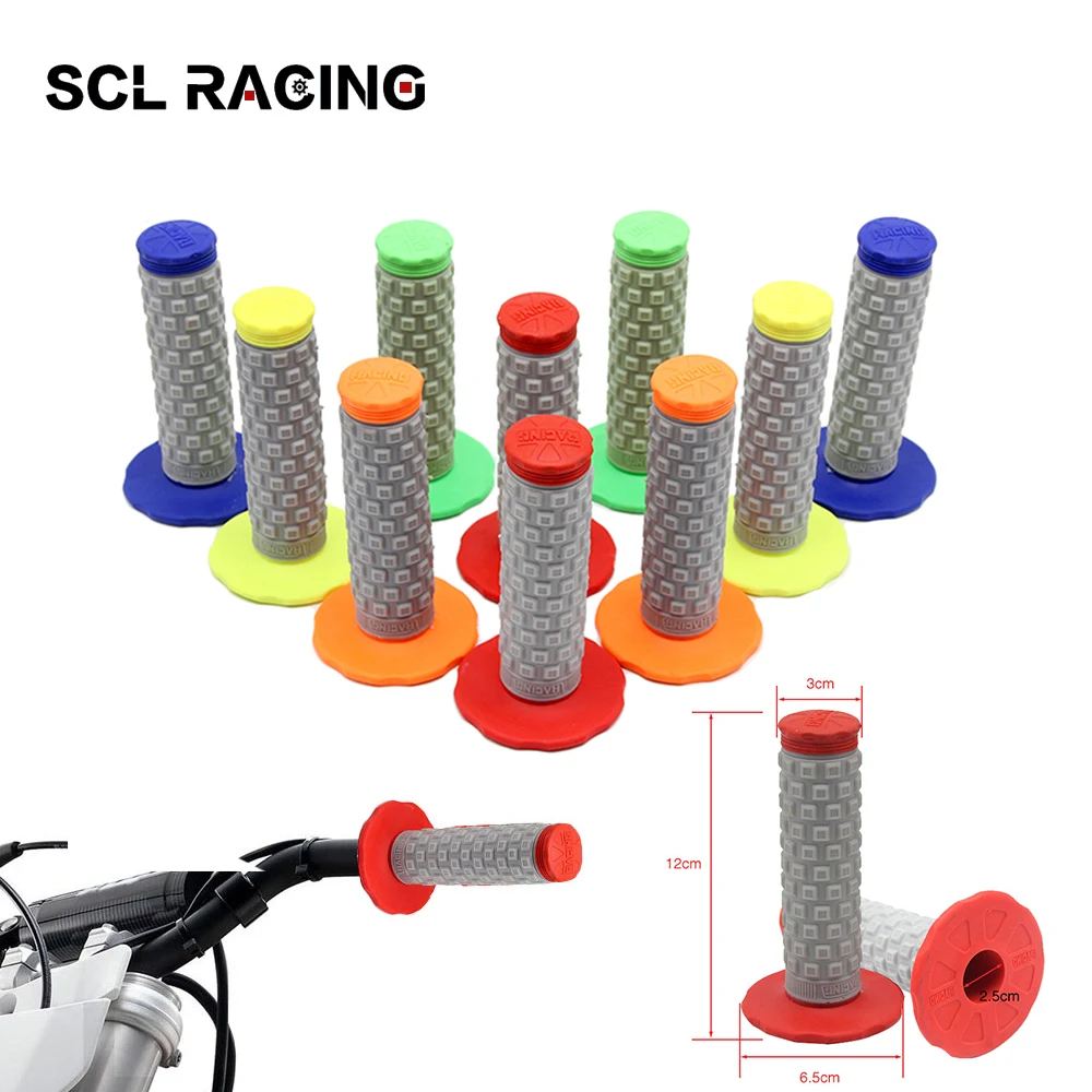 

Alconstar 1 Pair Universal 7/8" 22mm Motorbike Handlegrips Rubber Gel Handle Grip Handle Bar Grips For Motocross Pit Dirt Bike