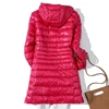 0-10℃ Women Puffer Jackets Ultralight Duck Down Jacket 2024 Autumn Winter Portable Hooded Parka Coat Windproof Outwear 6XL 7XL 6
