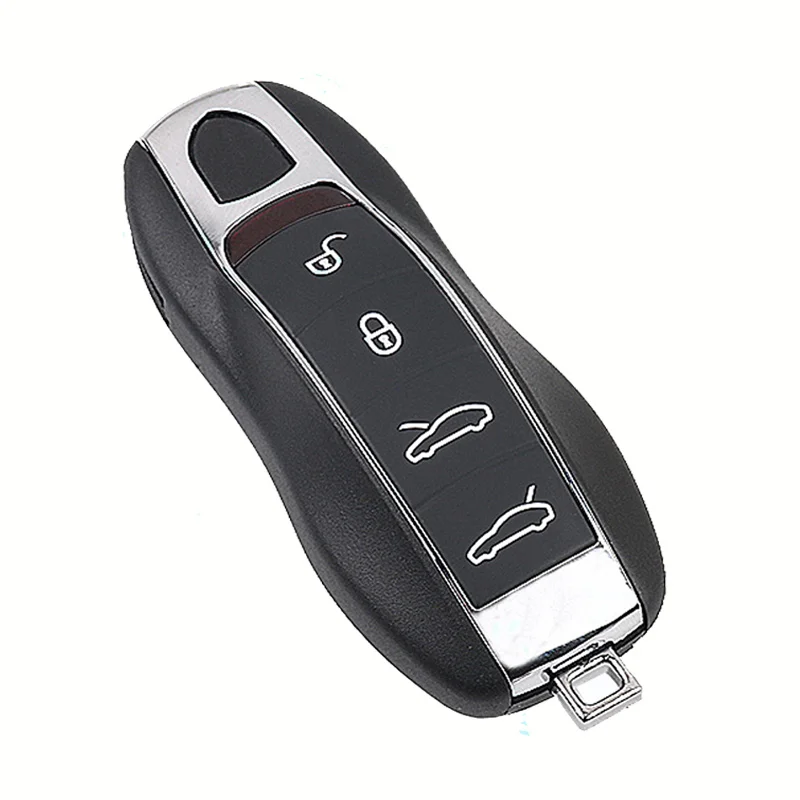 KEYLESS ENTRY FOR PORSCHE CAYENNE PALAMELA 911 SMART AUTO CAR KEY CARD KEY SHELL COVER FOB &AMP; EMERGENCY KEY BLADE 3/4 BUTTON