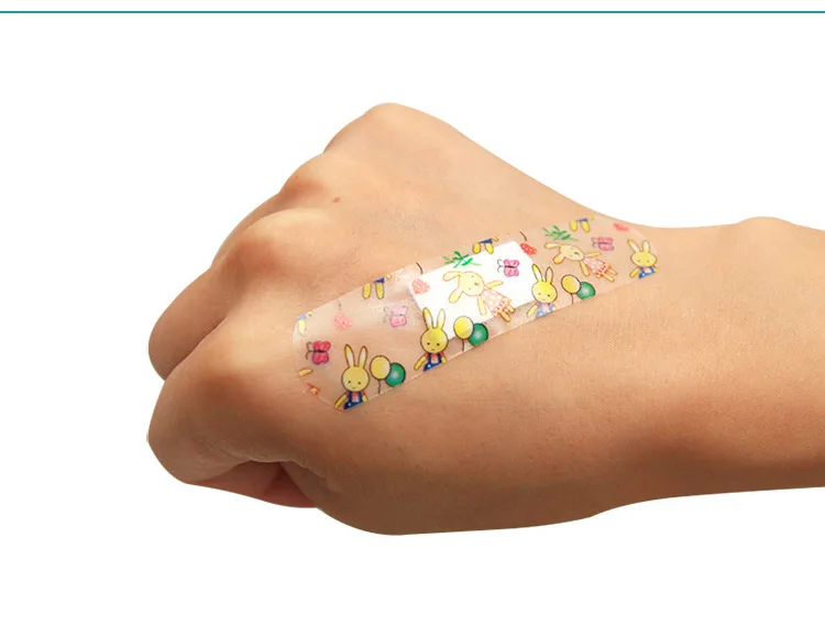 100PCS Cartoon Bandages Band Aids Waterproof Breathable Cute Wound Dressing First Aid Stickers For Children Kids