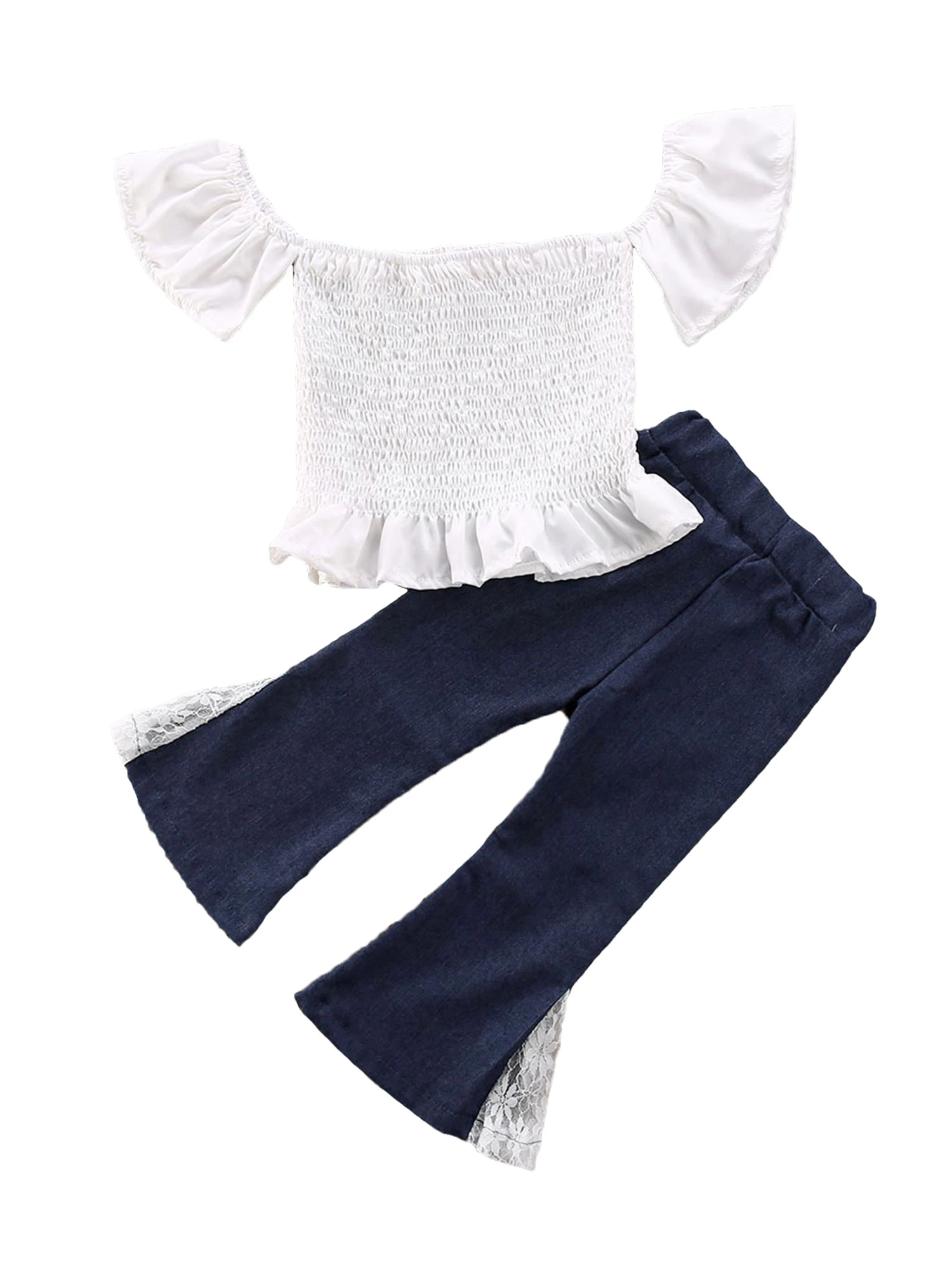 ruffle bell bottom pants baby