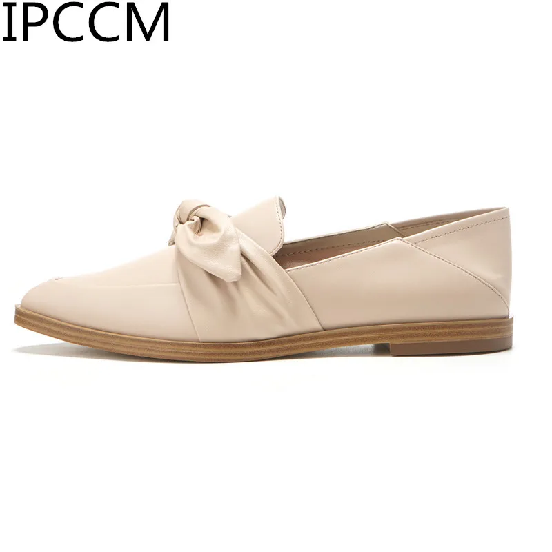 

2019 Spring And Autumn New Pointed Low Heel Comfort Simple Korean Version Of A Pedal Bow Women's M Lazy Shoes