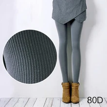 1PC New Spring Winter Women Tights Stripe Velvet Hosiery Solid Candy Color Standard Stockings High Elastic Pantyhose For Woman