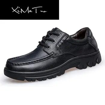 

Big Size 50 Genuine Leather Men's Business Shoes Lace Up Fashion Casual Handmade Sewing Men Formal Flats Male Oxfords Shoes O4
