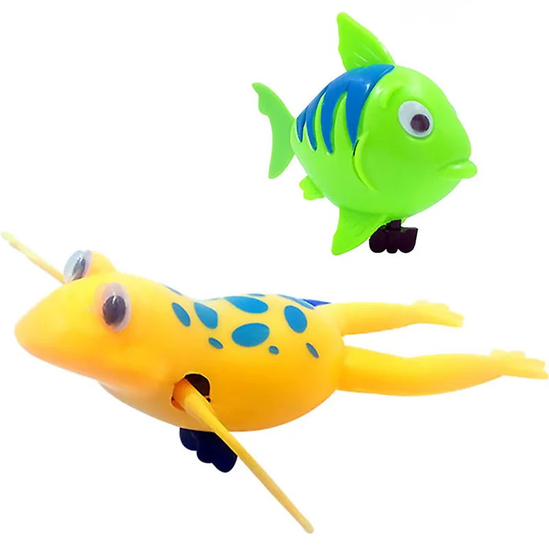 Cute Fish Will Move The Tail Clockwork Toy For Kids Bath Toy Color Random b 