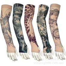 Guan Gong Дракон Гуаньинь голова Будды Татуировка ледяной рукав вискоза Татуировка манжета Защита от солнца УФ-защита Тао Чжи ледяной рукав