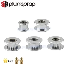 GT2 Idler Timing Pulley 16-teeth 20-Teeth with 3mm or 5mm Bore with Bearings for 3D Printer Parts Timing Belt 6mm 10mm