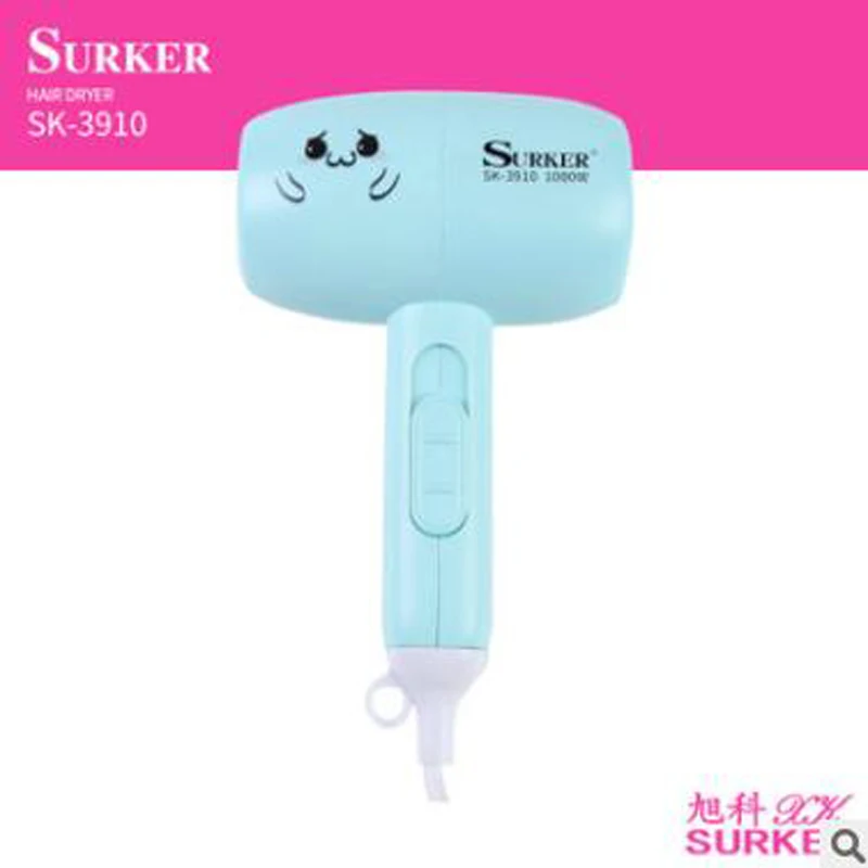 Сушилка для волос Surker портативная мини сушилка с нескладной ручкой мощность 1000