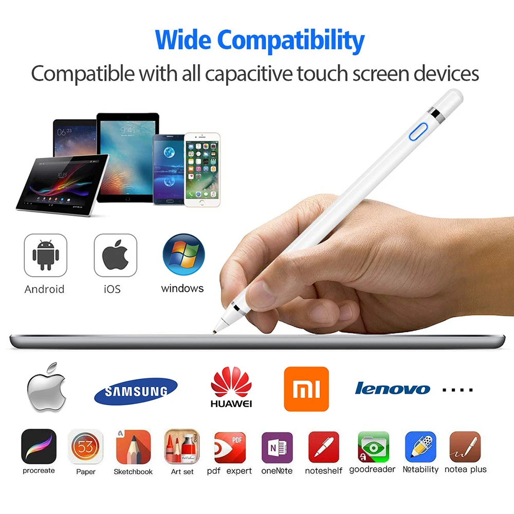 Сенсорная ручка для Apple iPad Pro 9 7 10 5 11 12 mini 4 Air 2 3 умная емкость карандаш iPhone huawei Xiaomi